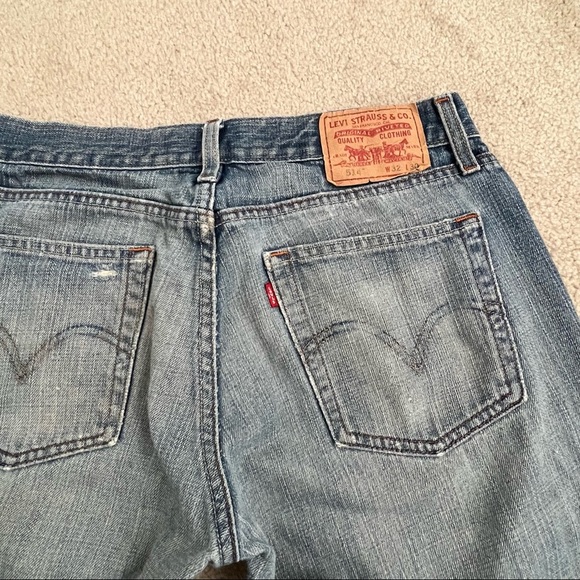 Vintage Y2K Levi’s 514 Slim Straight Leg Jean Distressed Mexico / Size 32 X 30 - Picture 3 of 10
